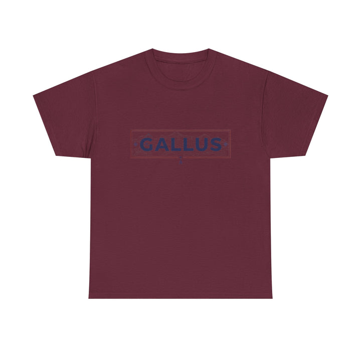 Adventure Logo Tee — "GALLUS" Mountain Badge Shirt (Exploring Not Lost)