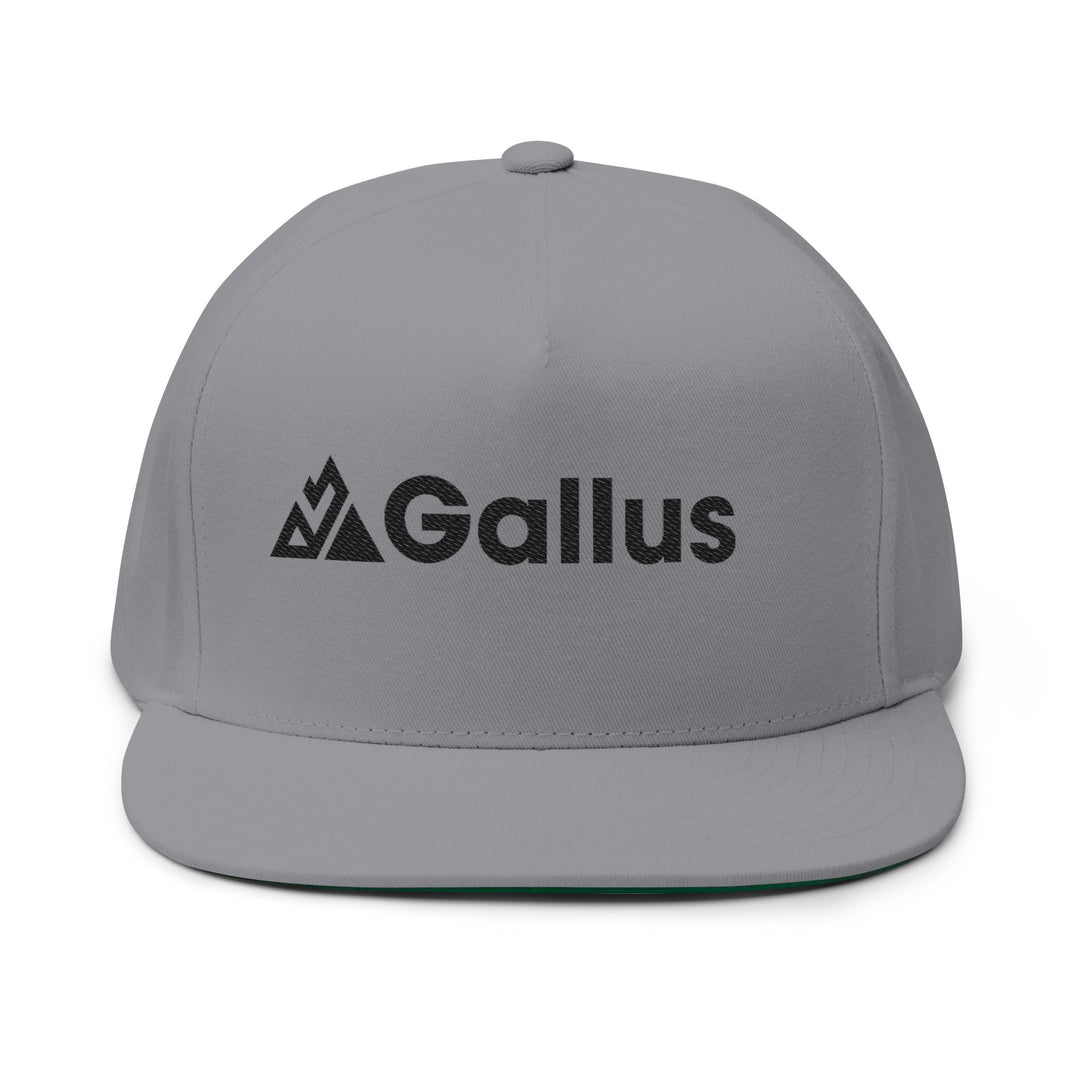 Flat Bill Cap - Embroidered "GALLUS" Retro Patch Snapback