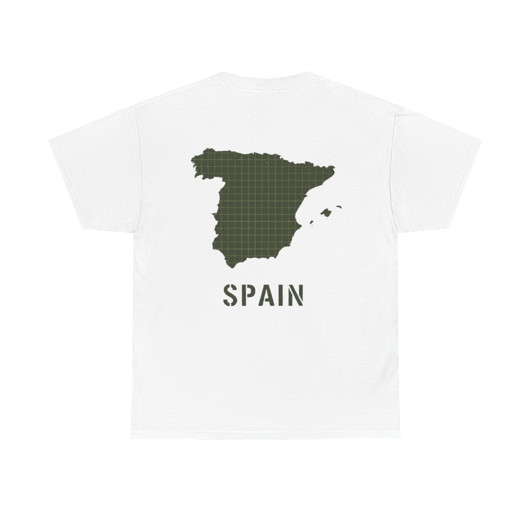 Spain Map Graphic Tee — Minimalist Travel T‑Shirt