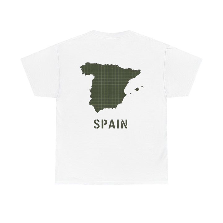 Spain Map Graphic Tee — Minimalist Travel T‑Shirt