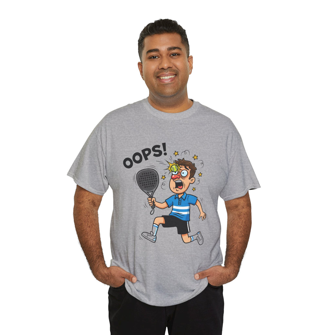 Cartoon Padel Oops! T-Shirt for Players