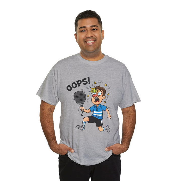 Cartoon Padel Oops! T-Shirt for Players