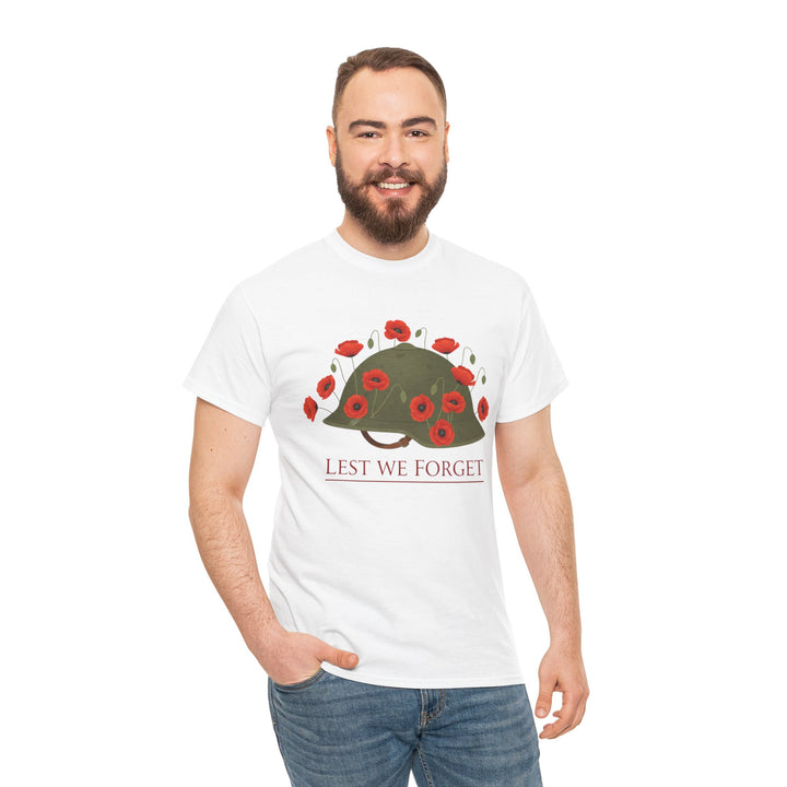 British Army Remembrance Shirt | Lest We Forget Poppy Helmet