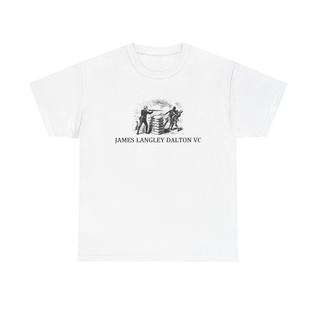 Dalton VC Rorke’s Drift Tribute T-Shirt honoring James Langley Dalton’s courage in 1879. A bold Anglo-Zulu War heritage design.