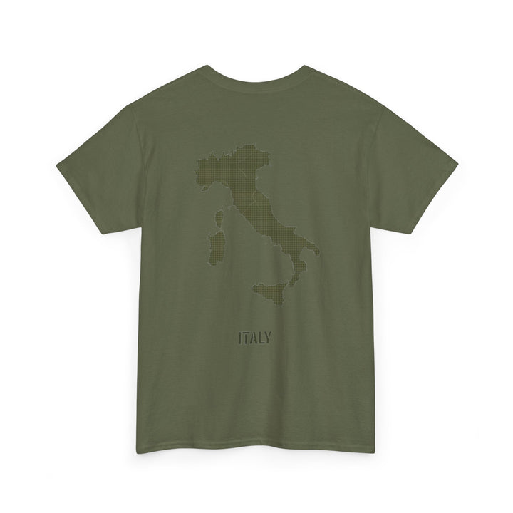 Italy Map Tee — GALLUS Logo Casual Cotton T-Shirt