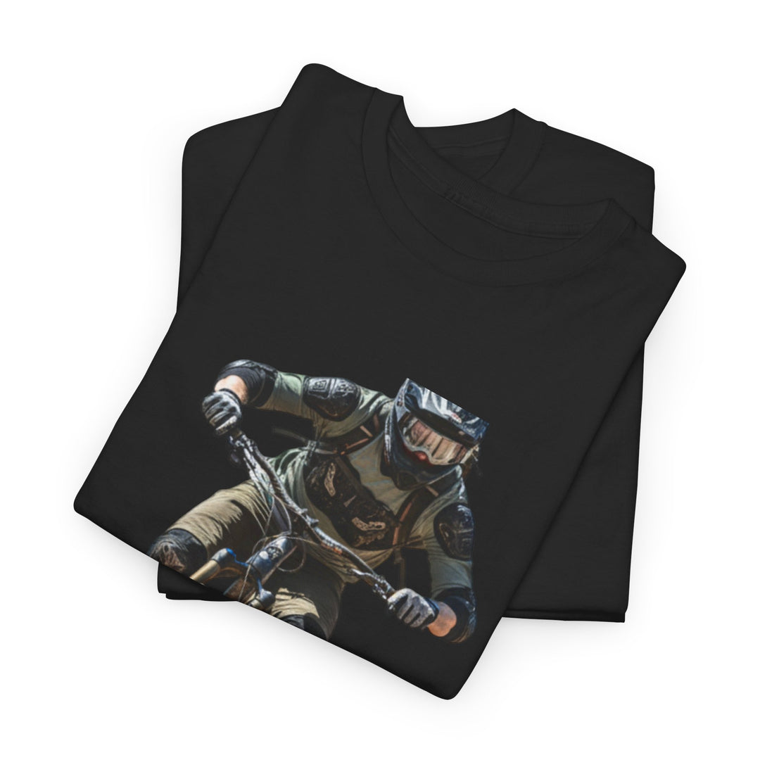 Downhill MTB Rider Graphic Tee