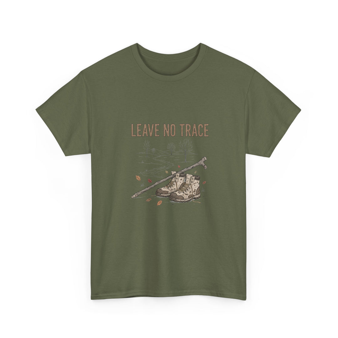 Leave No Trace Countryside Tee – a soft, breathable cotton T-shirt promoting respect for nature and responsible outdoor living.