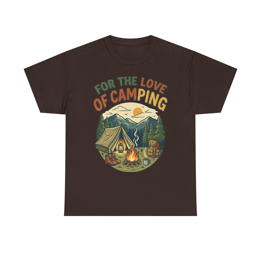 Retro Campfire Graphic T-Shirt - Vintage Style Camping Tee