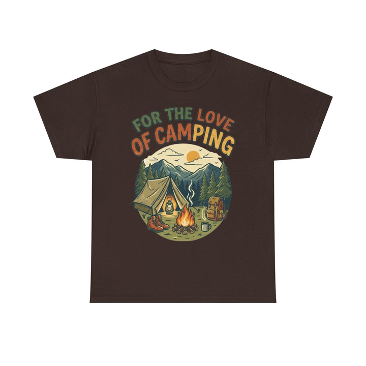 Retro Campfire Graphic T-Shirt - Vintage Style Camping Tee