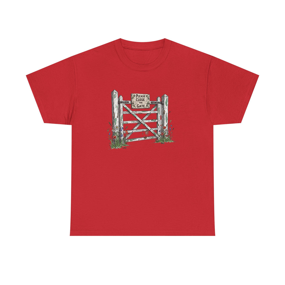 Close the Gate T-Shirt — Rural Discipline Heritage Graphic