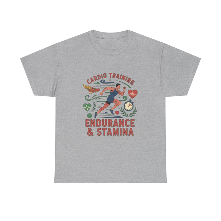 Cardio Training Tee - Fitness Running Workout Shirt