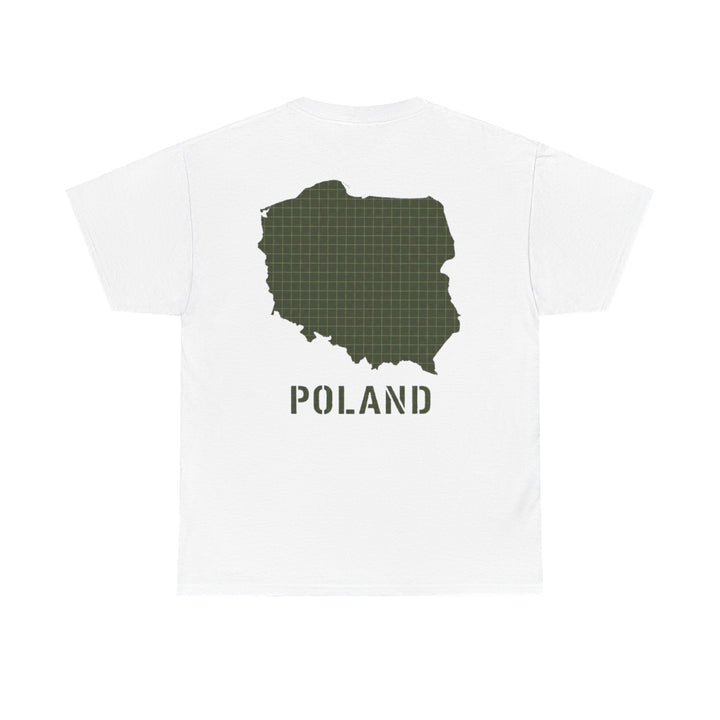 Poland Map Tee — Military Grid Map Graphic T-Shirt