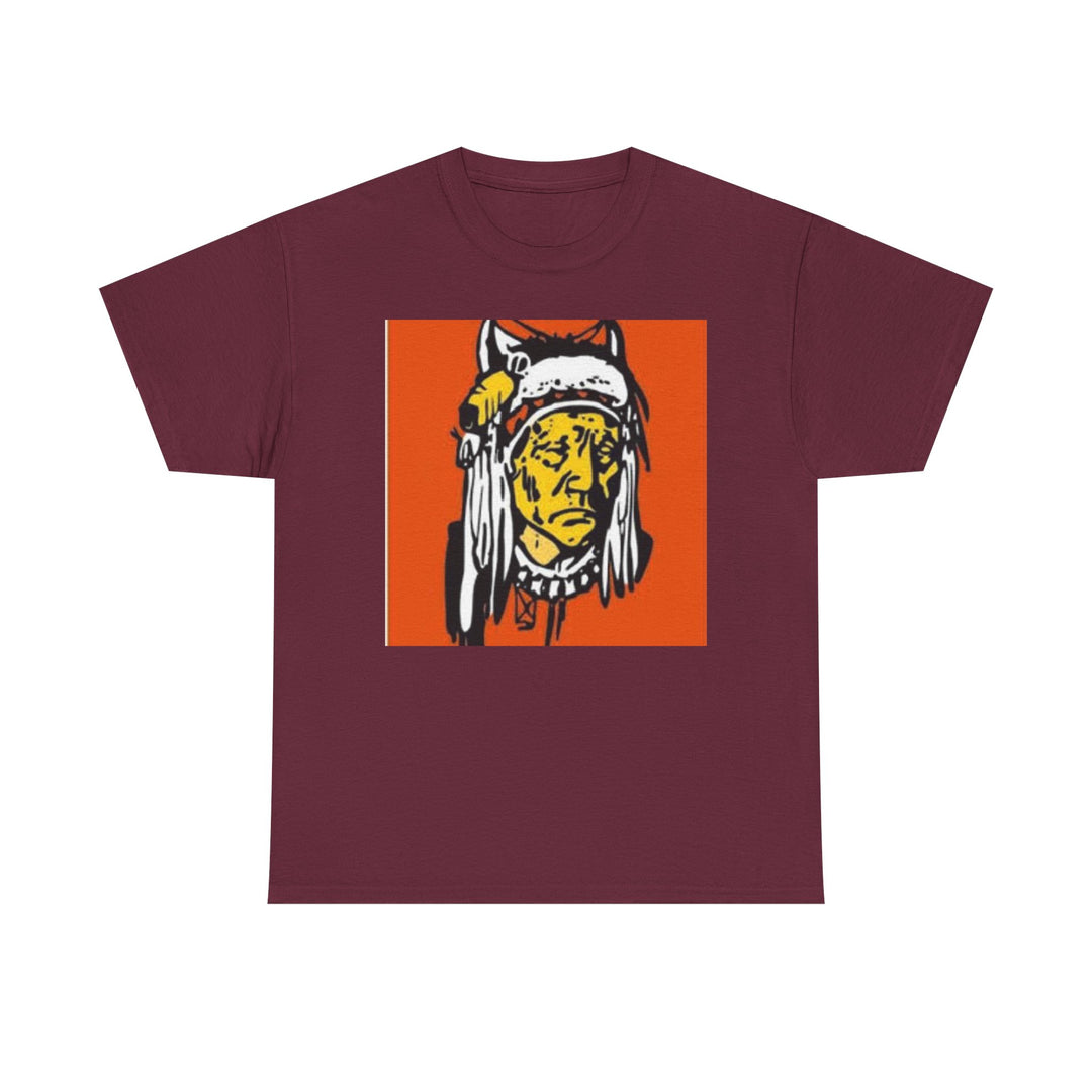 BATUS Native Chief Graphic Tee – Retro Tribal Illustration Shirt