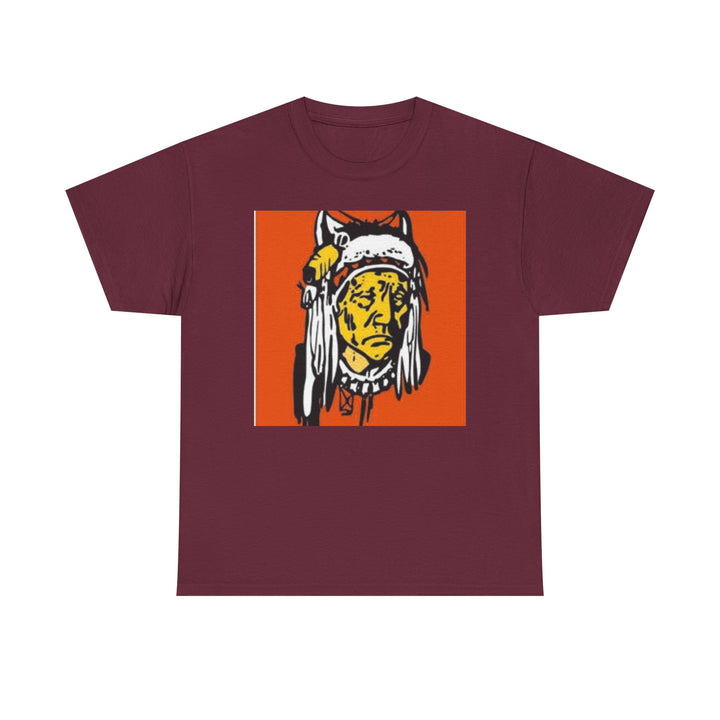 BATUS Native Chief Graphic Tee – Retro Tribal Illustration Shirt