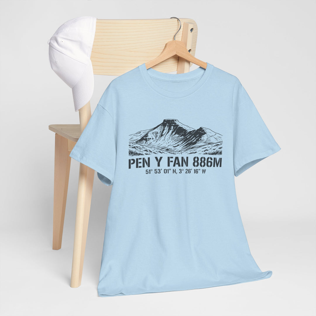 Pen y Fan 886m Graphic Tee | Vintage Elevation &amp; Coordinates