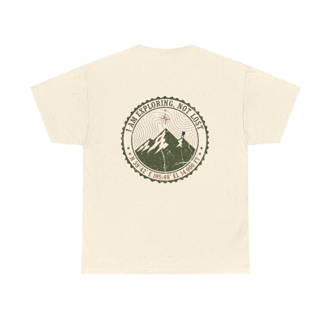 Adventure Logo Tee — "GALLUS" Mountain Badge Shirt (Exploring Not Lost)