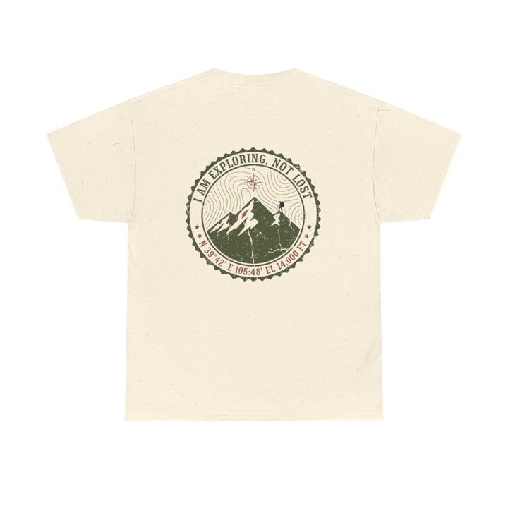 Adventure Logo Tee — "GALLUS" Mountain Badge Shirt (Exploring Not Lost)