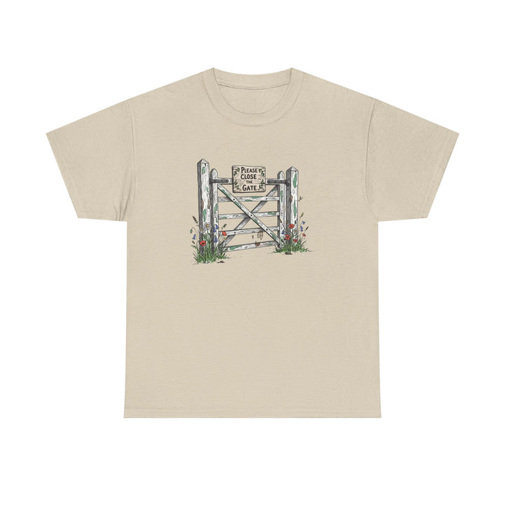 Close the Gate T-Shirt — Rural Discipline Heritage Graphic