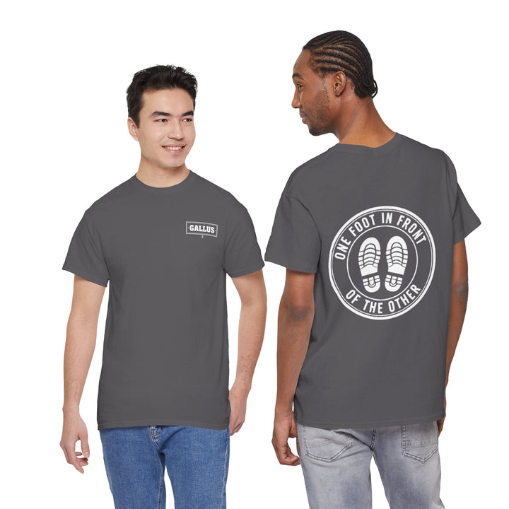 One Foot In Front Of The Other T-Shirt — Motivational Walking Tee