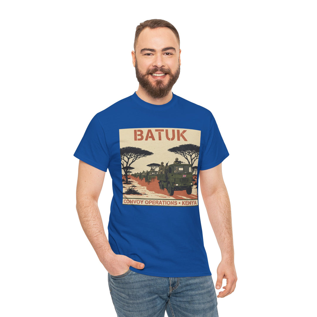 BATUK Convoy Operations Tee — Kenya Vintage Military Travel Graphic T‑Shirt
