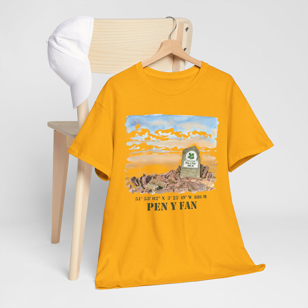 Pen y Fan Landscape T‑Shirt — Wales Mountain Hiking Souvenir Tee