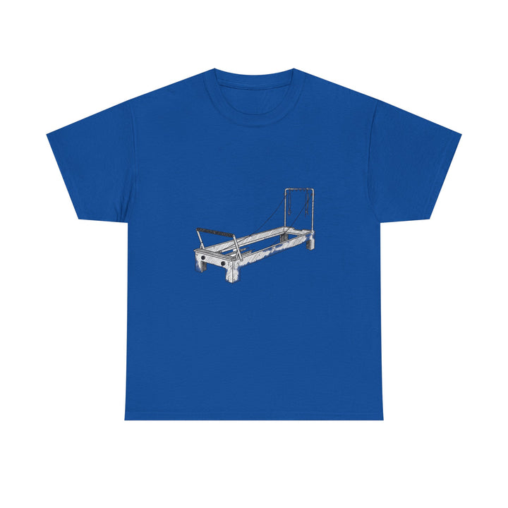 Pilates Reformer Tee – soft, breathable cotton designed for reformer Pilates. Comfortable, flexible, and perfect for studio workouts or casual wear.