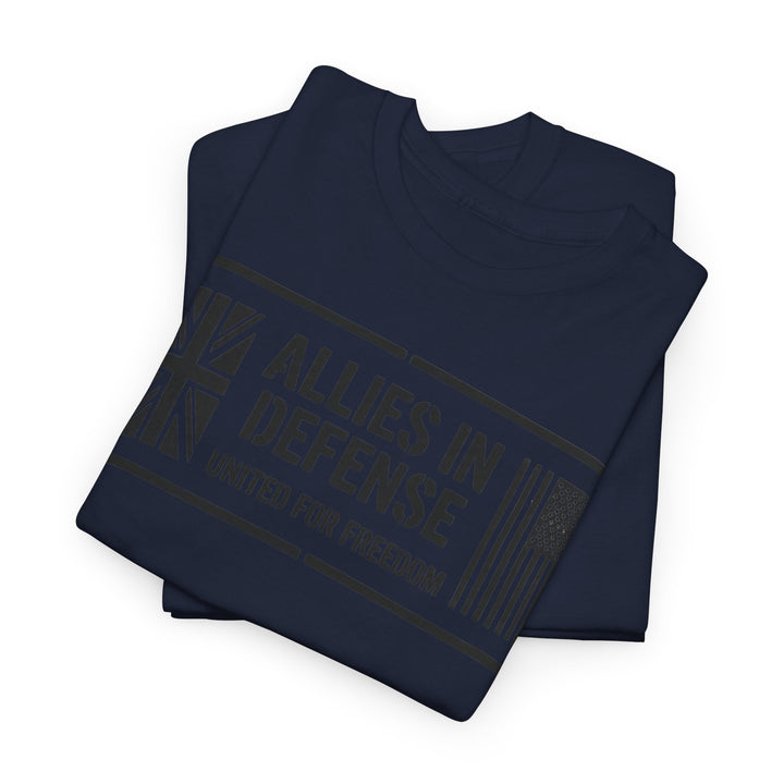 UK &amp; US Allies Defence Veteran Tee — Flags on Sleeves