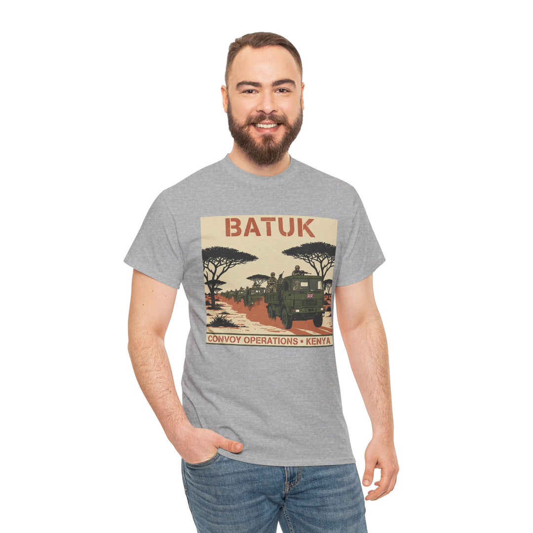 BATUK Convoy Operations Tee — Kenya Vintage Military Travel Graphic T‑Shirt