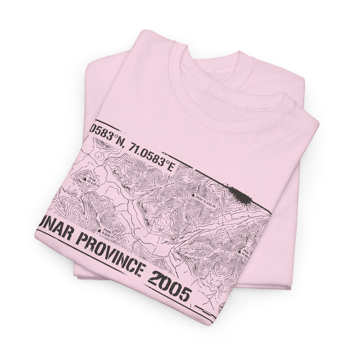 Kunar Province 2005 Map T-Shirt - Afghanistan Military Heritage Graphic Tee
