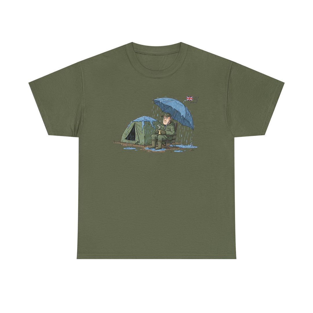 Retro Mountain Camper Graphic T-Shirt — Vintage Van Life Adventure Tee