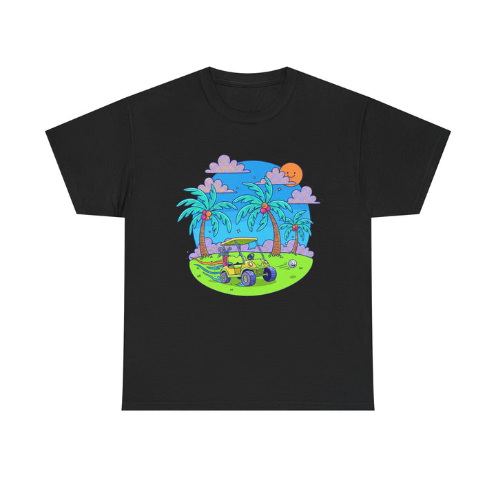 Island Style Golf Cart Beach T-Shirt