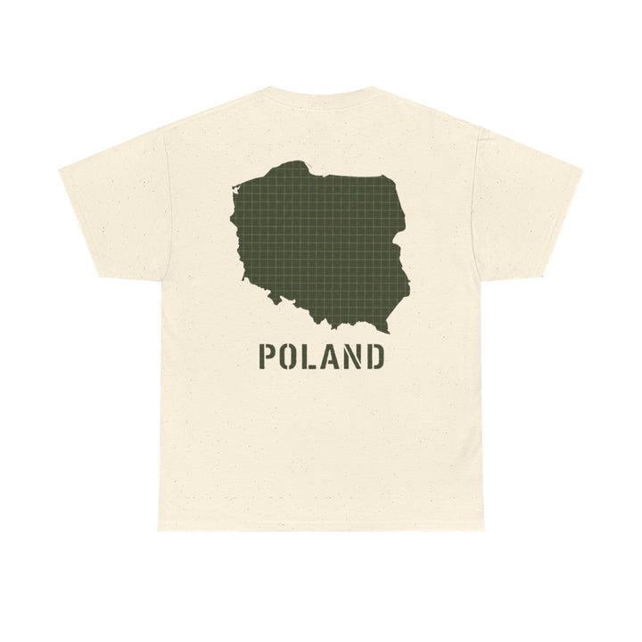 Poland Map Tee — Military Grid Map Graphic T-Shirt