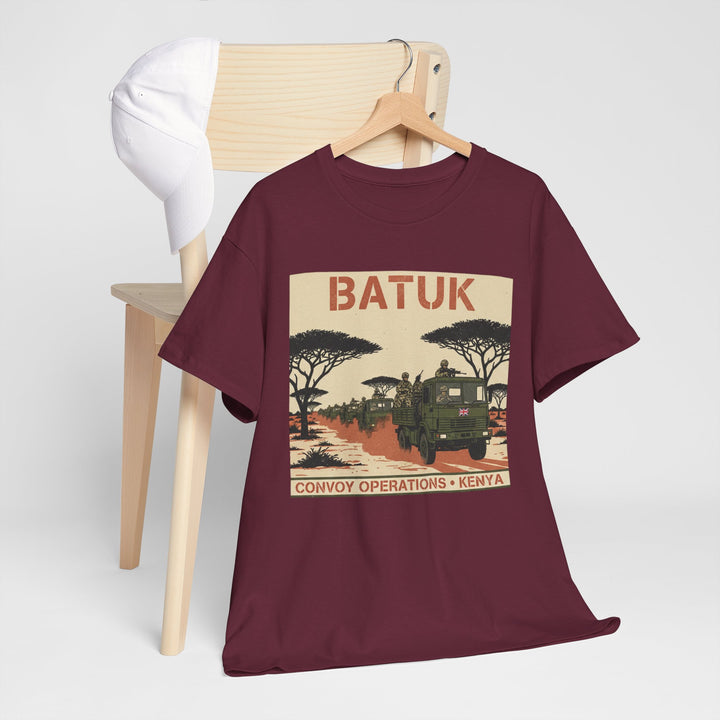 BATUK Convoy Operations Tee — Kenya Vintage Military Travel Graphic T‑Shirt