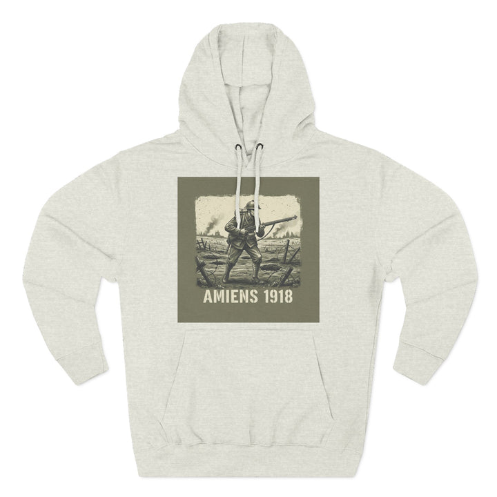Amiens 1918 Hoodie — Vintage WWI Soldier Graphic Pullover