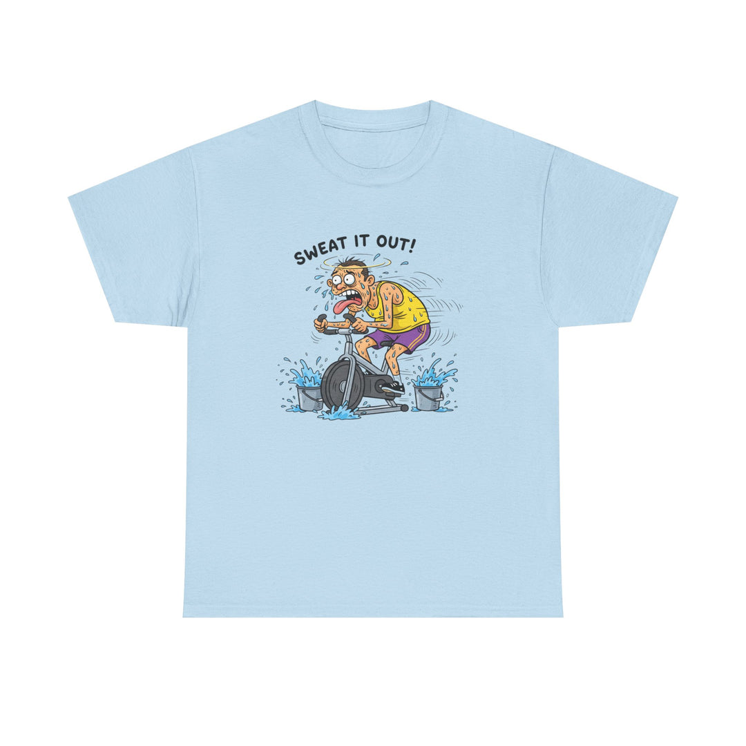 Stay laughing while cycling with the Funny Spin Bike T-Shirt. Comfortable cotton with a witty design, ideal for spin sessions and gym workouts.