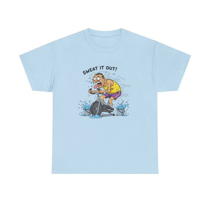 Stay laughing while cycling with the Funny Spin Bike T-Shirt. Comfortable cotton with a witty design, ideal for spin sessions and gym workouts.