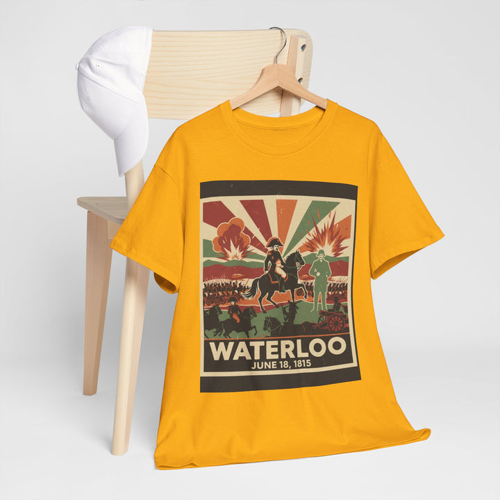 Waterloo 1815 Vintage Battle T-Shirt — Napoleonic War Commemorative Tee