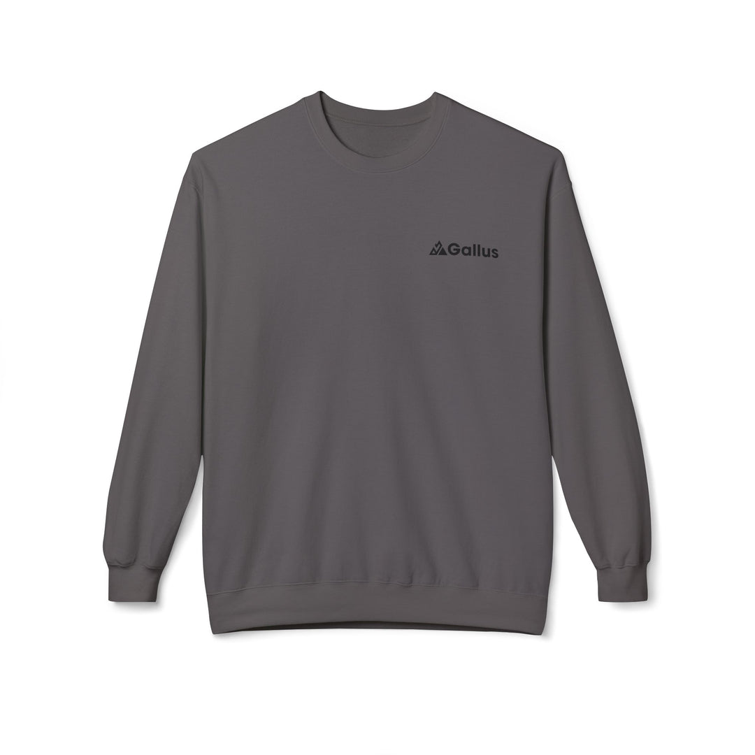 Spain Map Crewneck Sweatshirt — Military Green Grid Spain Graphic