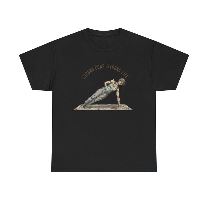 Pilates Fitness Plank Tee – soft, breathable cotton designed for Pilates and core workouts. Comfortable, flexible, and perfect for studio or home sessions.