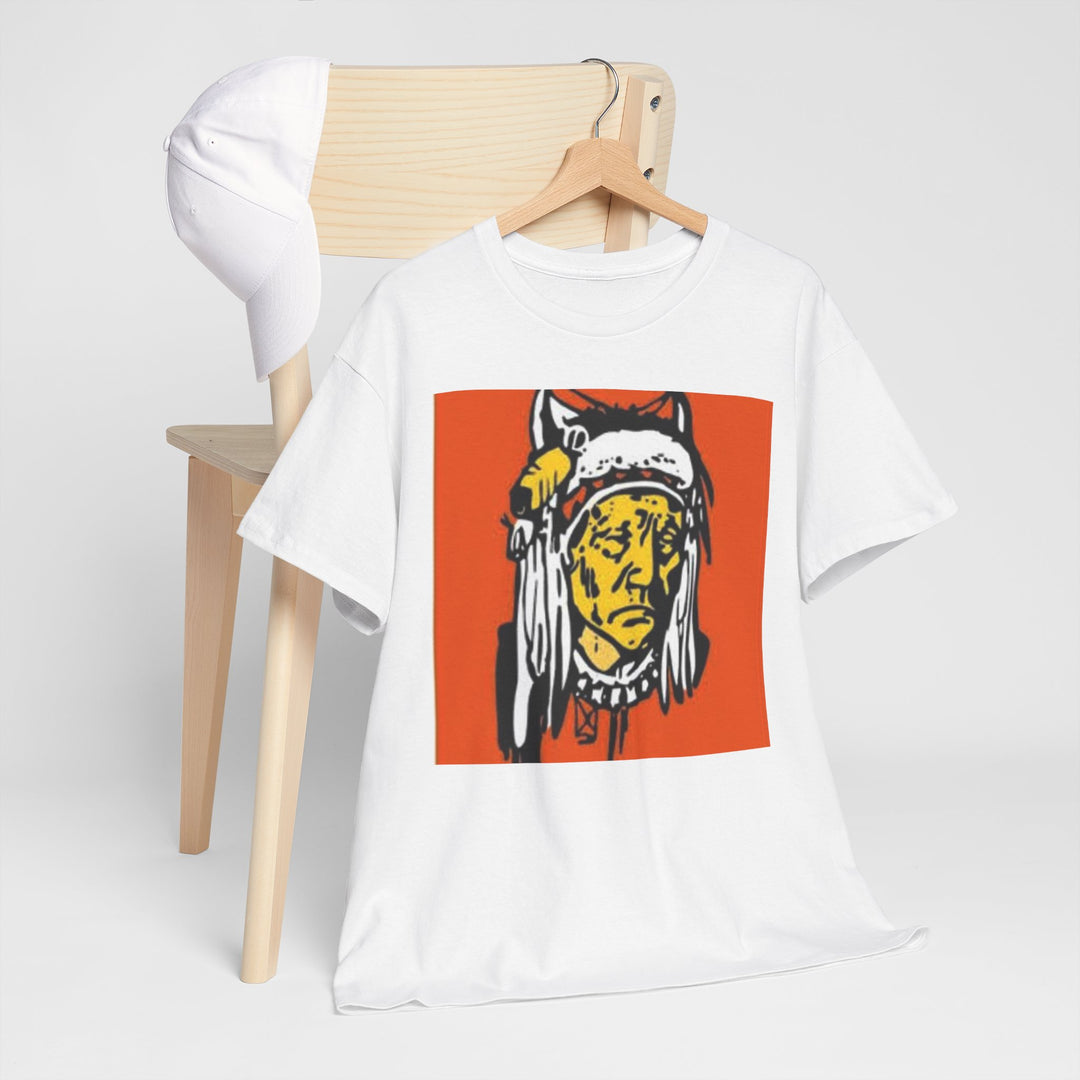 BATUS Native Chief Graphic Tee – Retro Tribal Illustration Shirt
