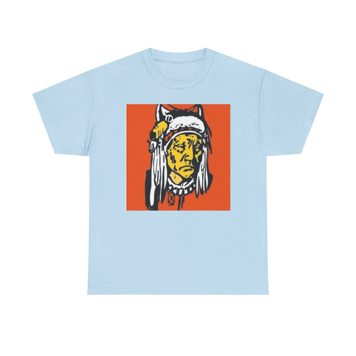 BATUS Native Chief Graphic Tee – Retro Tribal Illustration Shirt