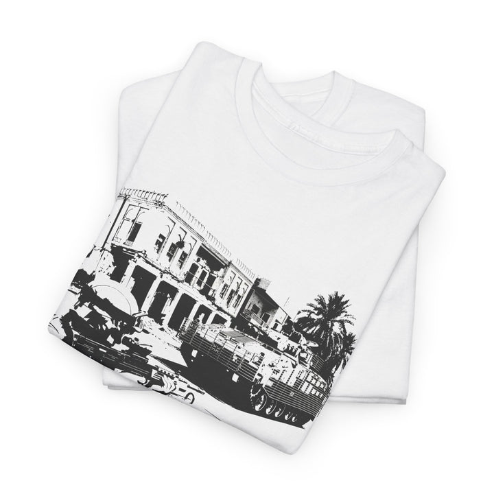 Operation TELIC Basra Iraq 2007 Graphic Tee — Military Deployment Street Scene