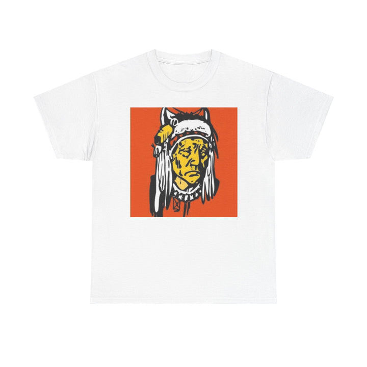 BATUS Native Chief Graphic Tee – Retro Tribal Illustration Shirt