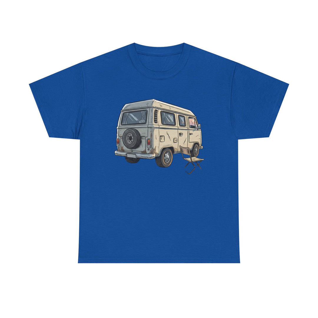 Retro Van Life Graphic T-Shirt - Classic Camper Van Adventure Tee