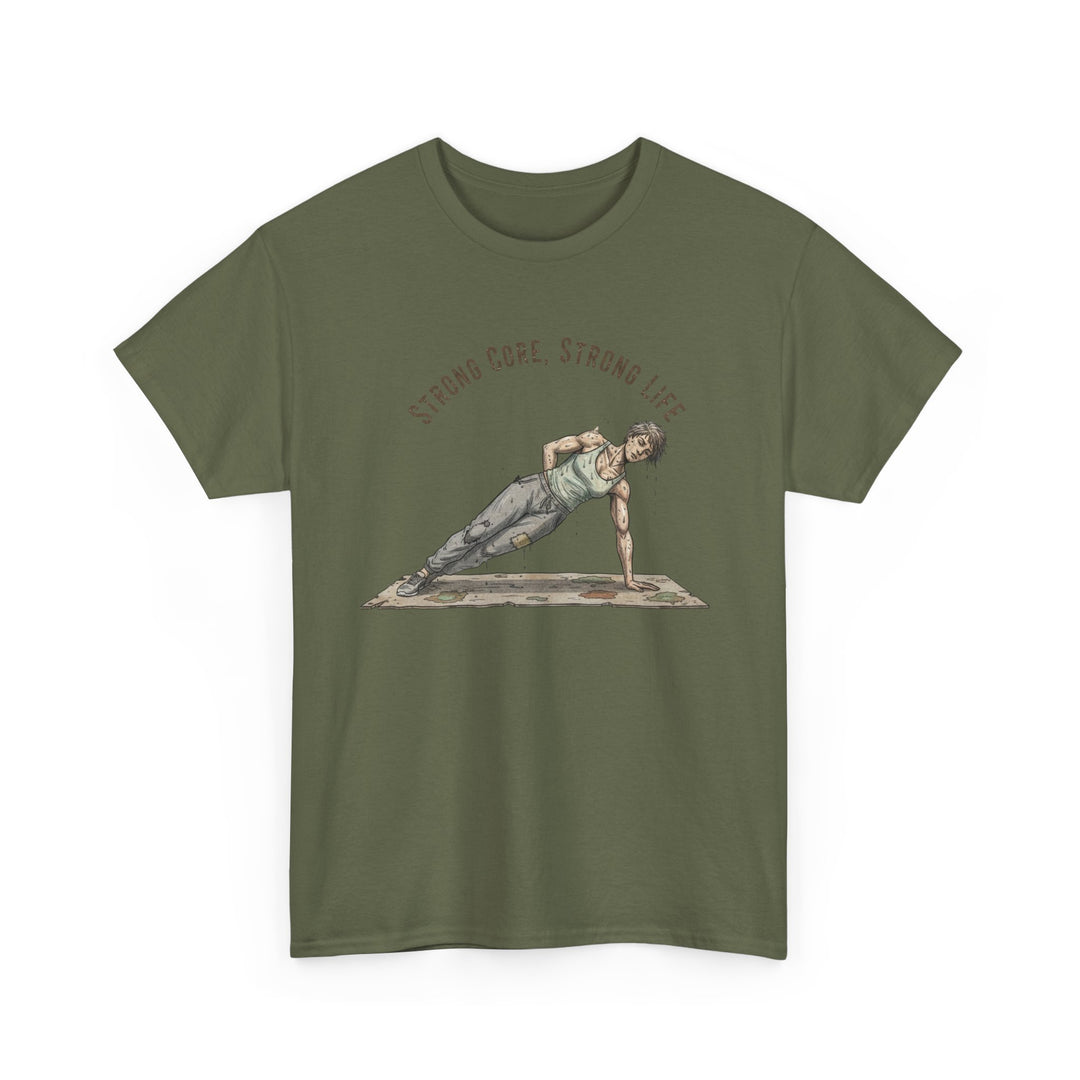Pilates Fitness Plank Tee – soft, breathable cotton designed for Pilates and core workouts. Comfortable, flexible, and perfect for studio or home sessions.