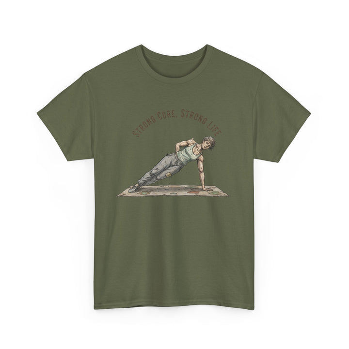 Pilates Fitness Plank Tee – soft, breathable cotton designed for Pilates and core workouts. Comfortable, flexible, and perfect for studio or home sessions.