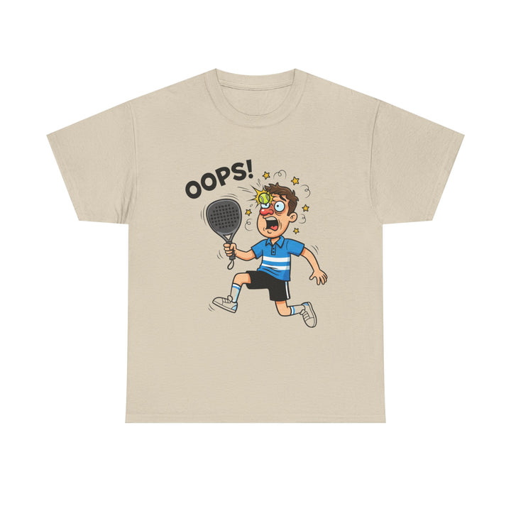 Cartoon Padel Oops! T-Shirt for Players