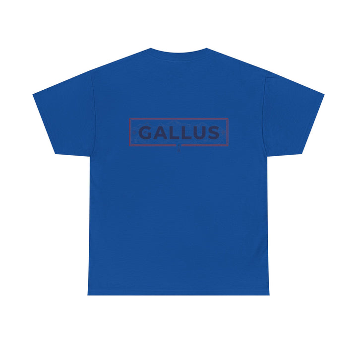 Gallus Logo T-Shirt — Minimal Retro Chest &amp; Back Graphic Tee