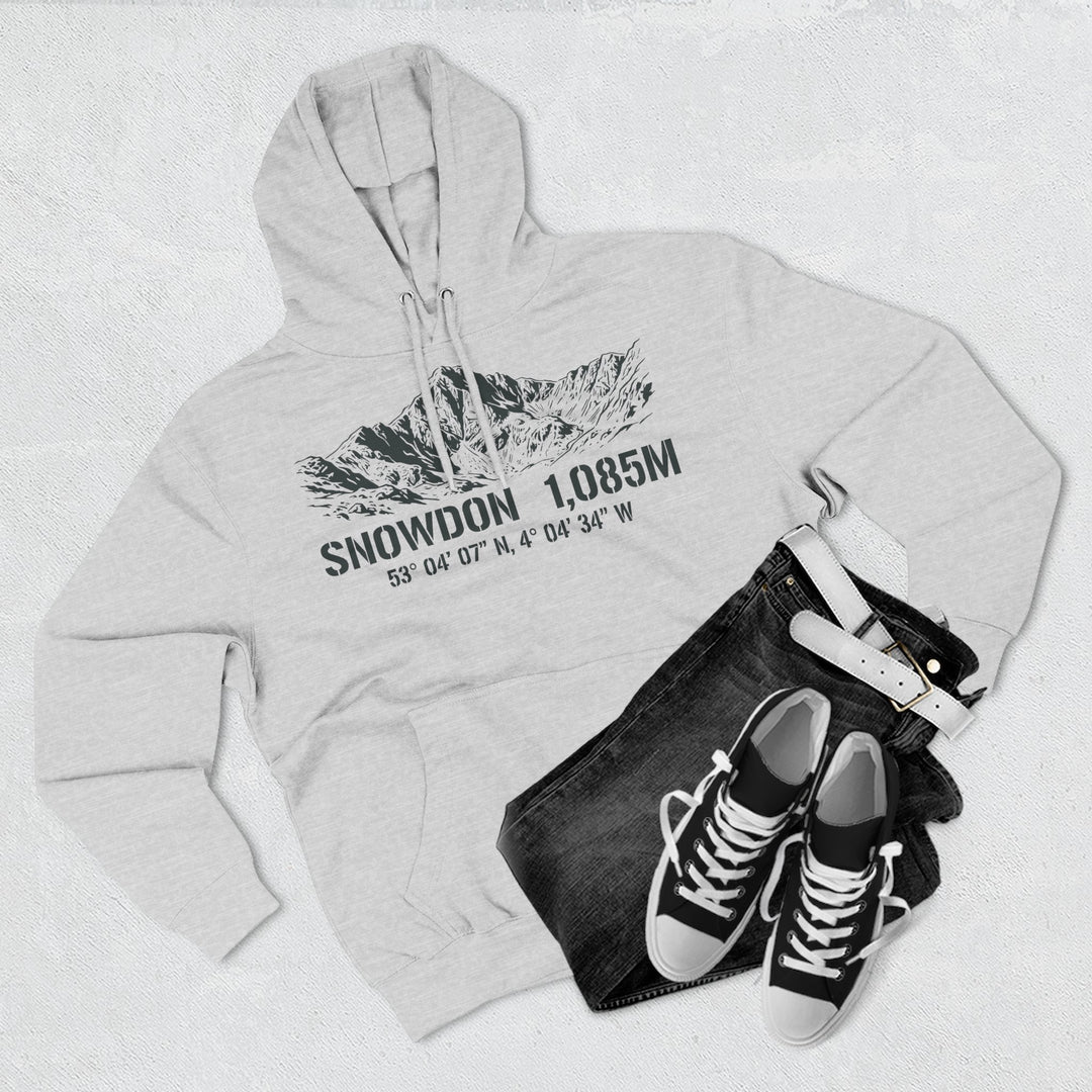 Snowdon 1085m Summit Coordinates Hoodie