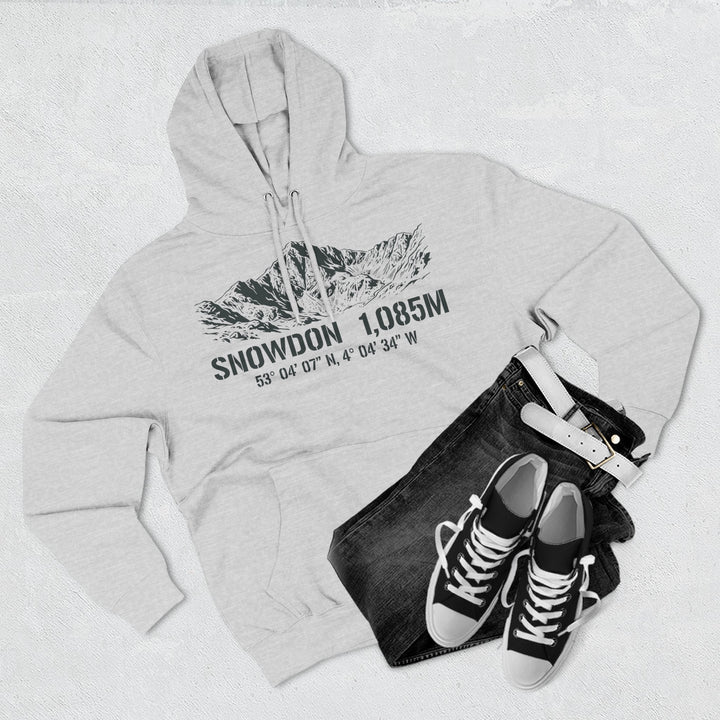 Snowdon 1085m Summit Coordinates Hoodie